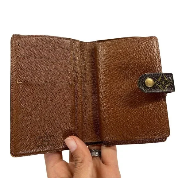Authentic Louis Vuitton Wallet Porte Monnaie Billets Viennois Bifold Brown Monog - Picture 12 of 13